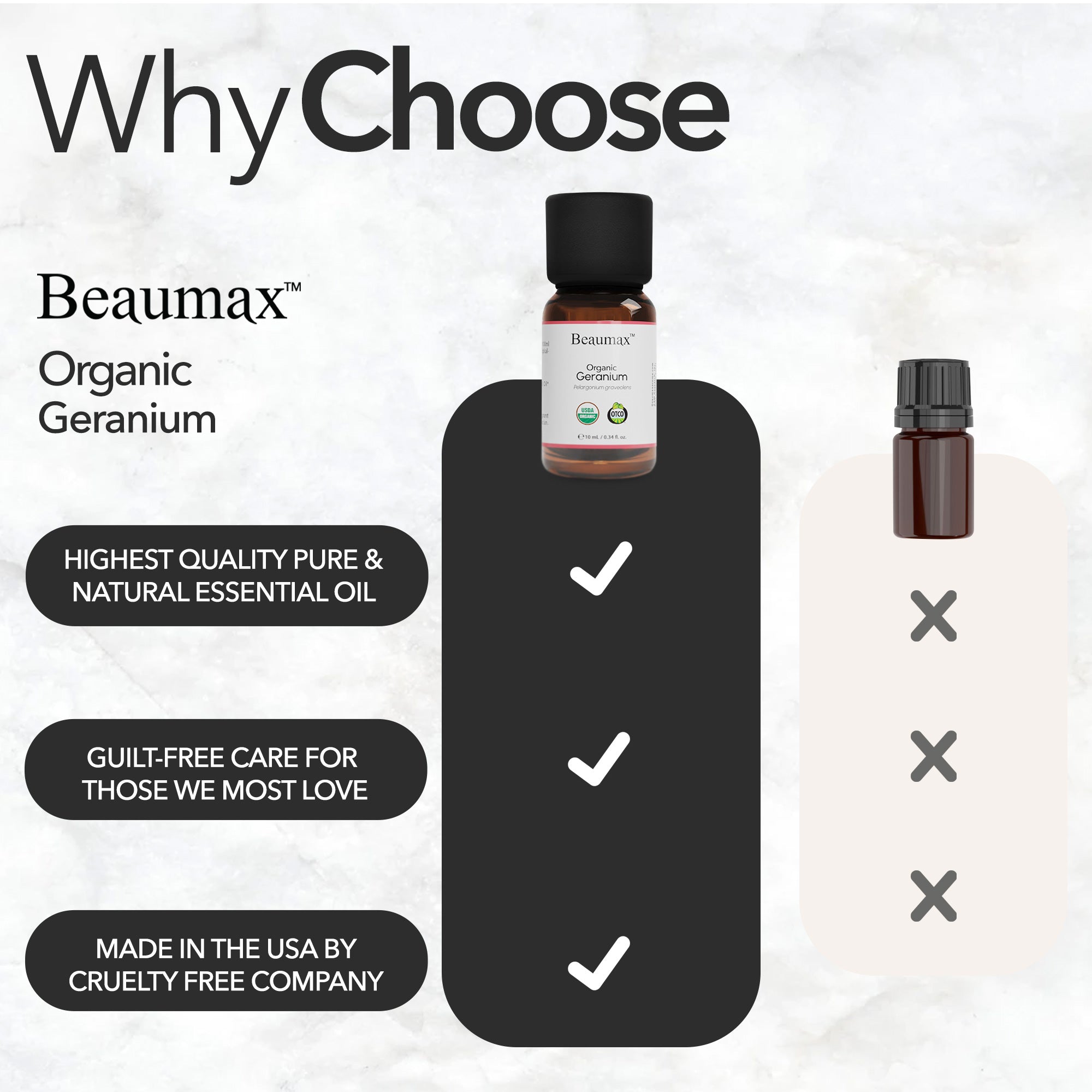 제라늄 유기농 에센셜 오일(Pelargonium Graveolens) 10ml