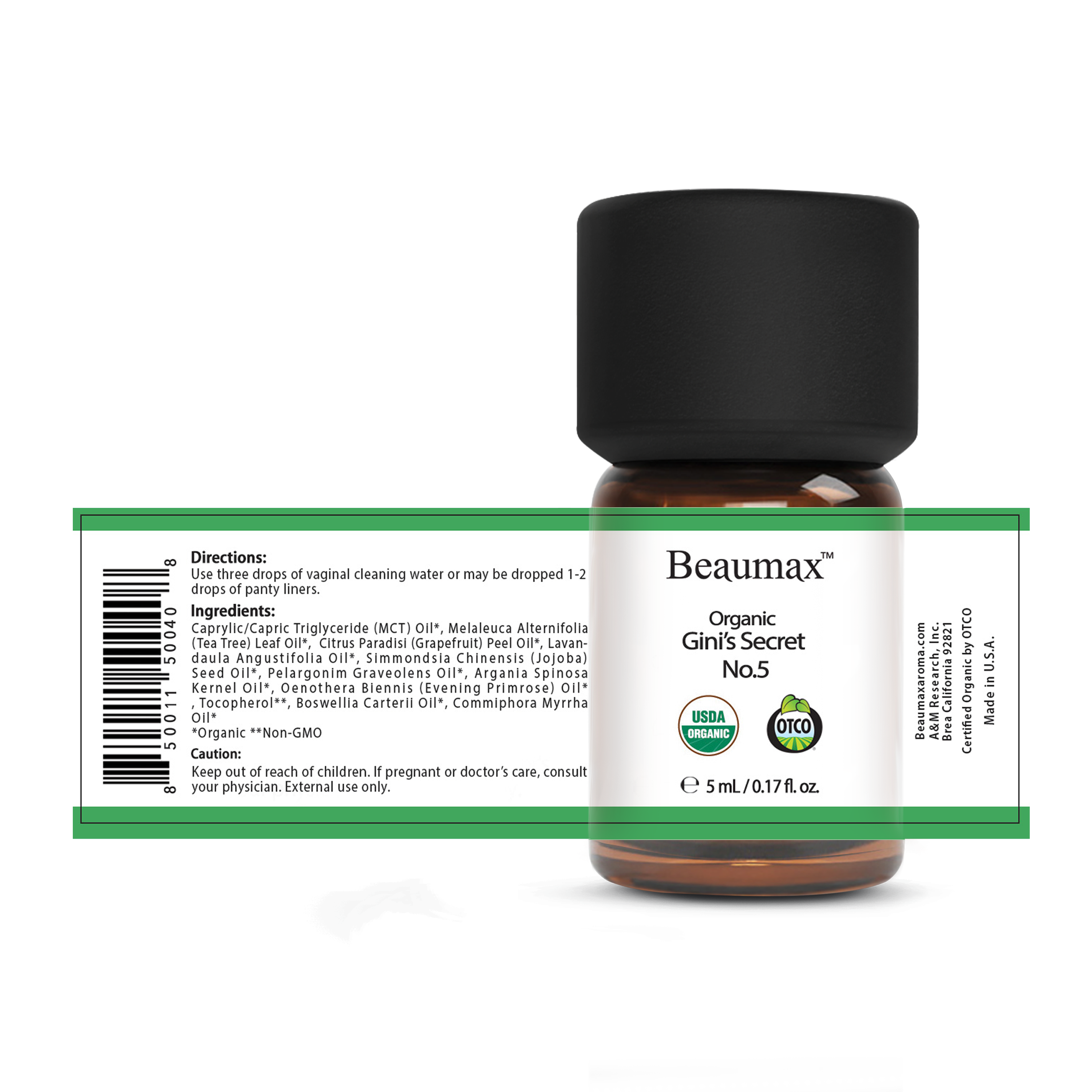 ジニズ シークレット No.5 オイル 5ml - フェミニン香水