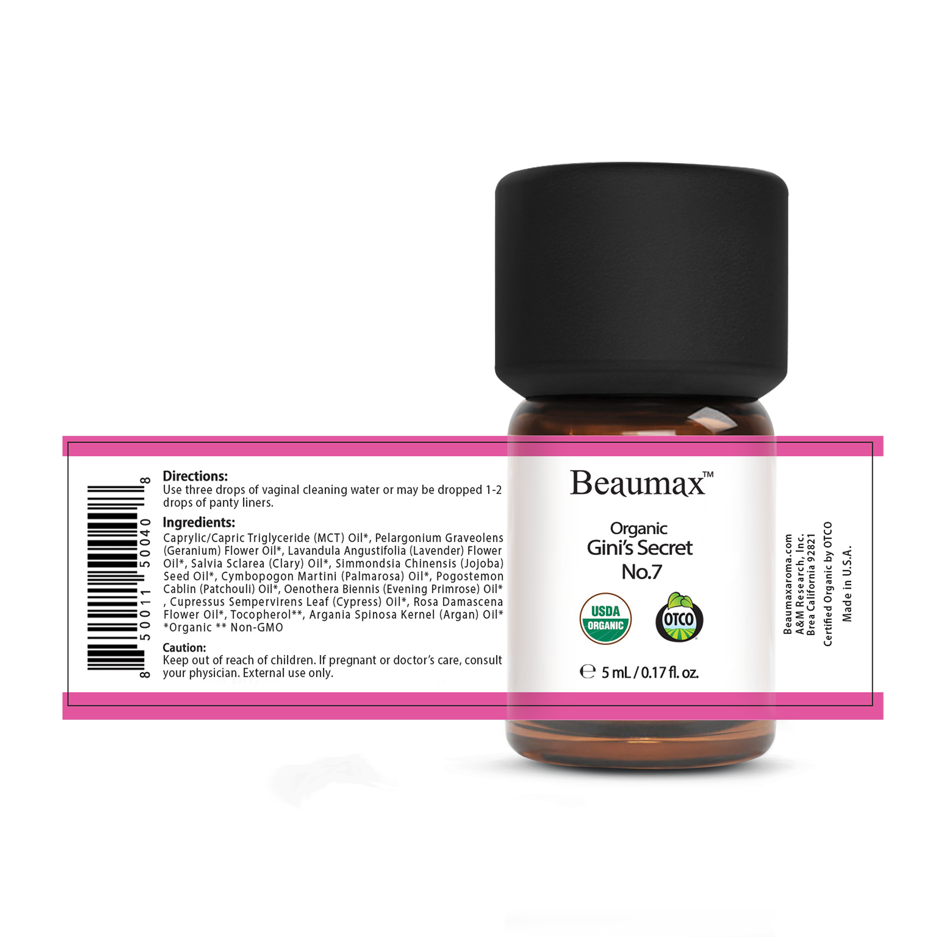 ジニズ シークレット No.7 オイル 5ml - フェミニン シナジー 更年期障害の症状緩和