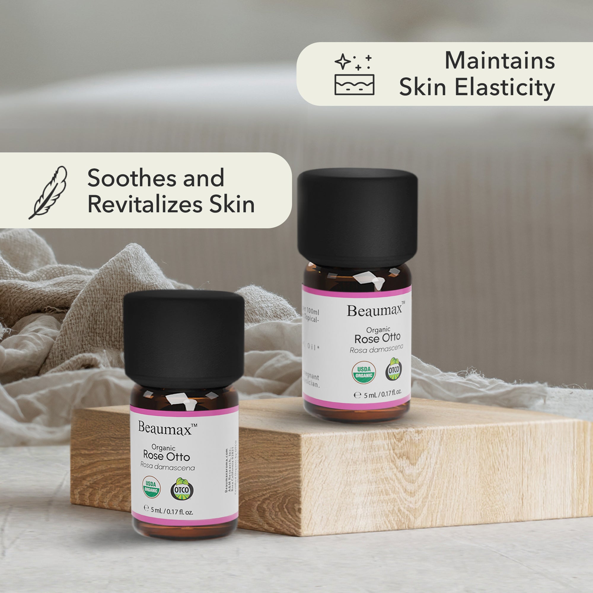 Rose Otto - Organic Essential Oil (Rosa Damascena)