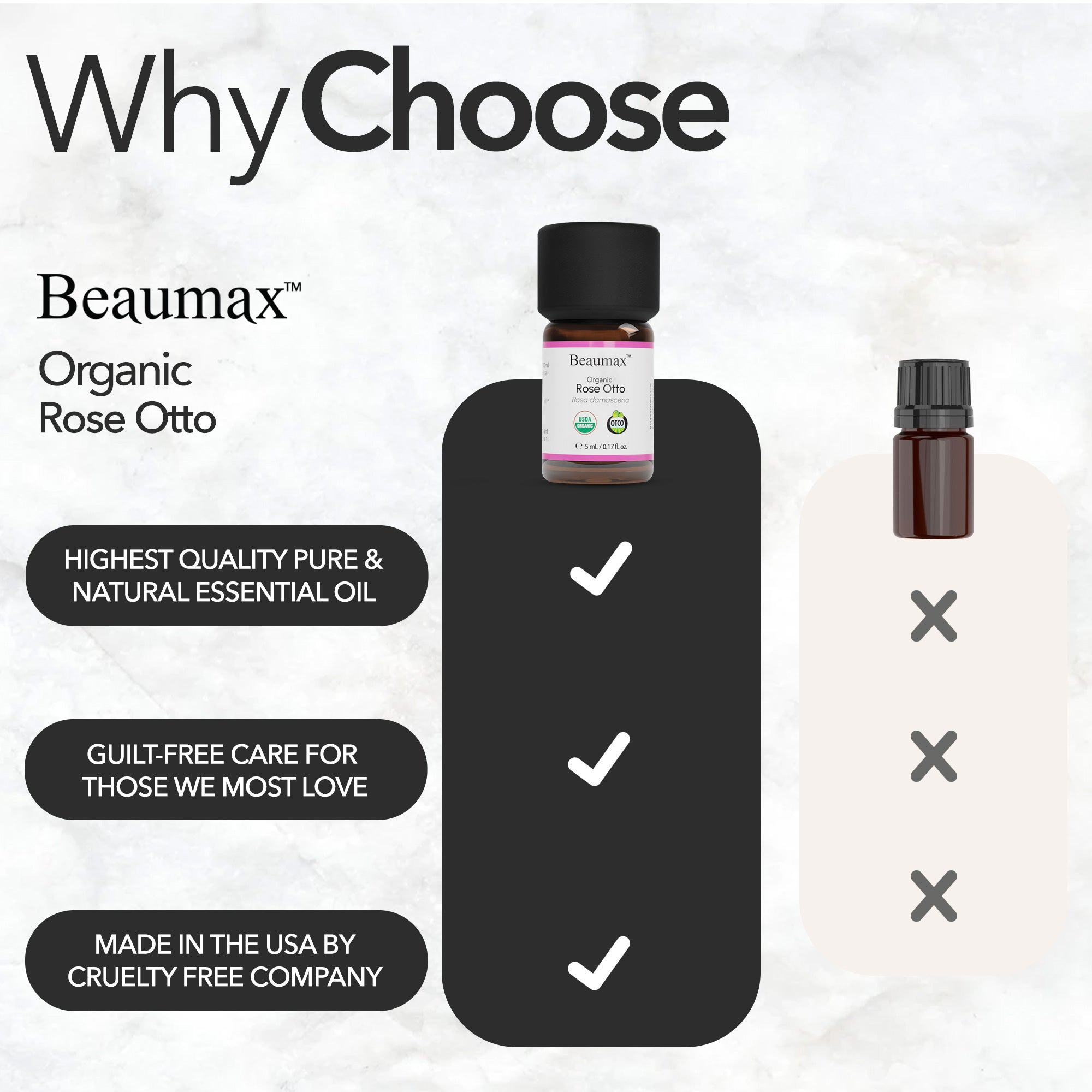 Rose Otto - Organic Essential Oil (Rosa Damascena)