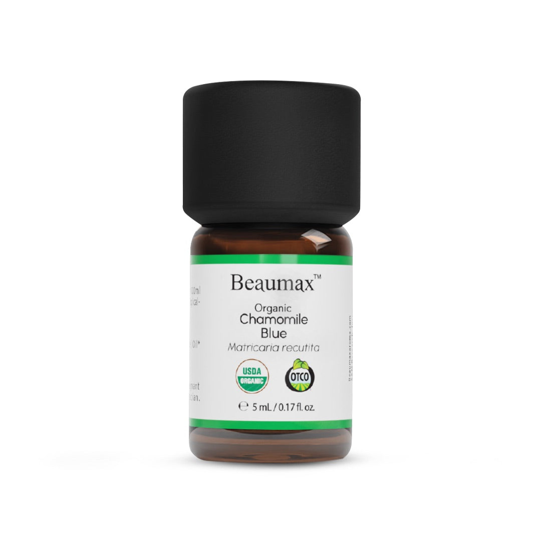 Óleo Essencial Orgânico Azul de Camomila (Matricaria Recutita) 5ml