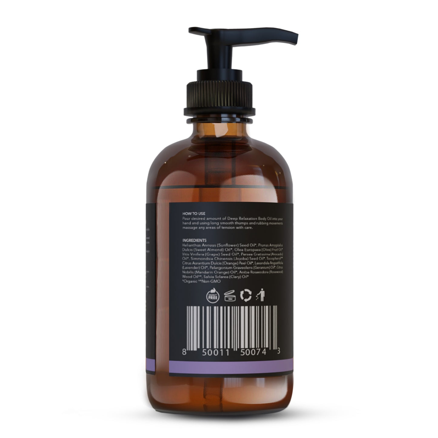 Óleo Corporal Orgânico de Relaxamento Profundo 240ml / 8.12fl.oz.