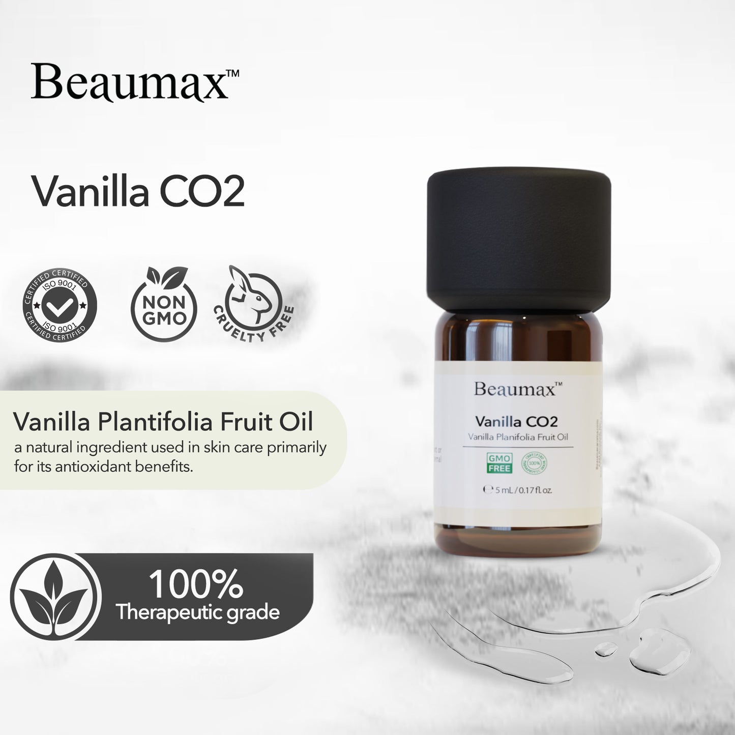 바닐라 CO2 추출물(바닐라 플래니폴리아 과일 오일) 5ml