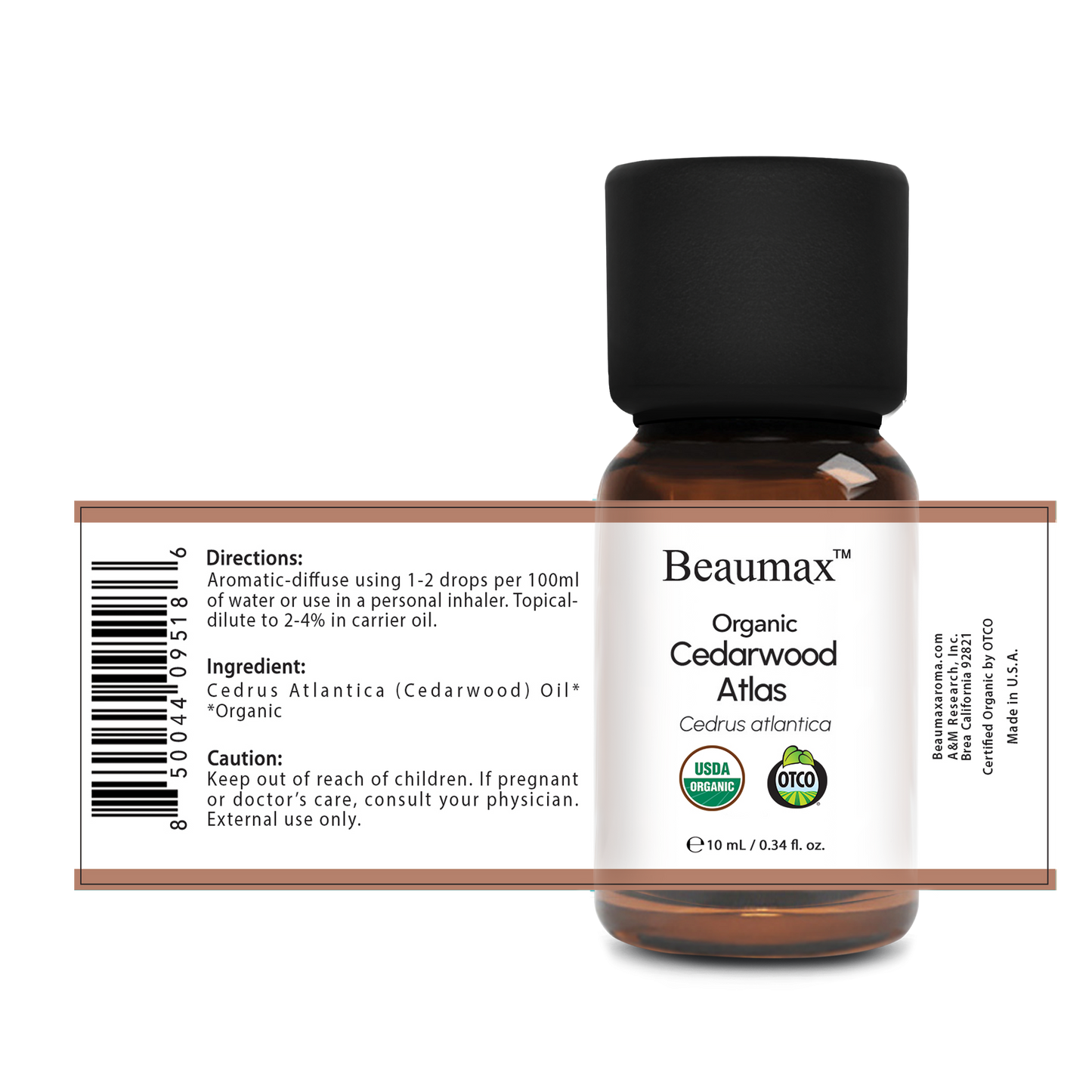 Aceite Esencial Orgánico Atlas de Cedro (Madera de Cedrus Atlantica) 10ml