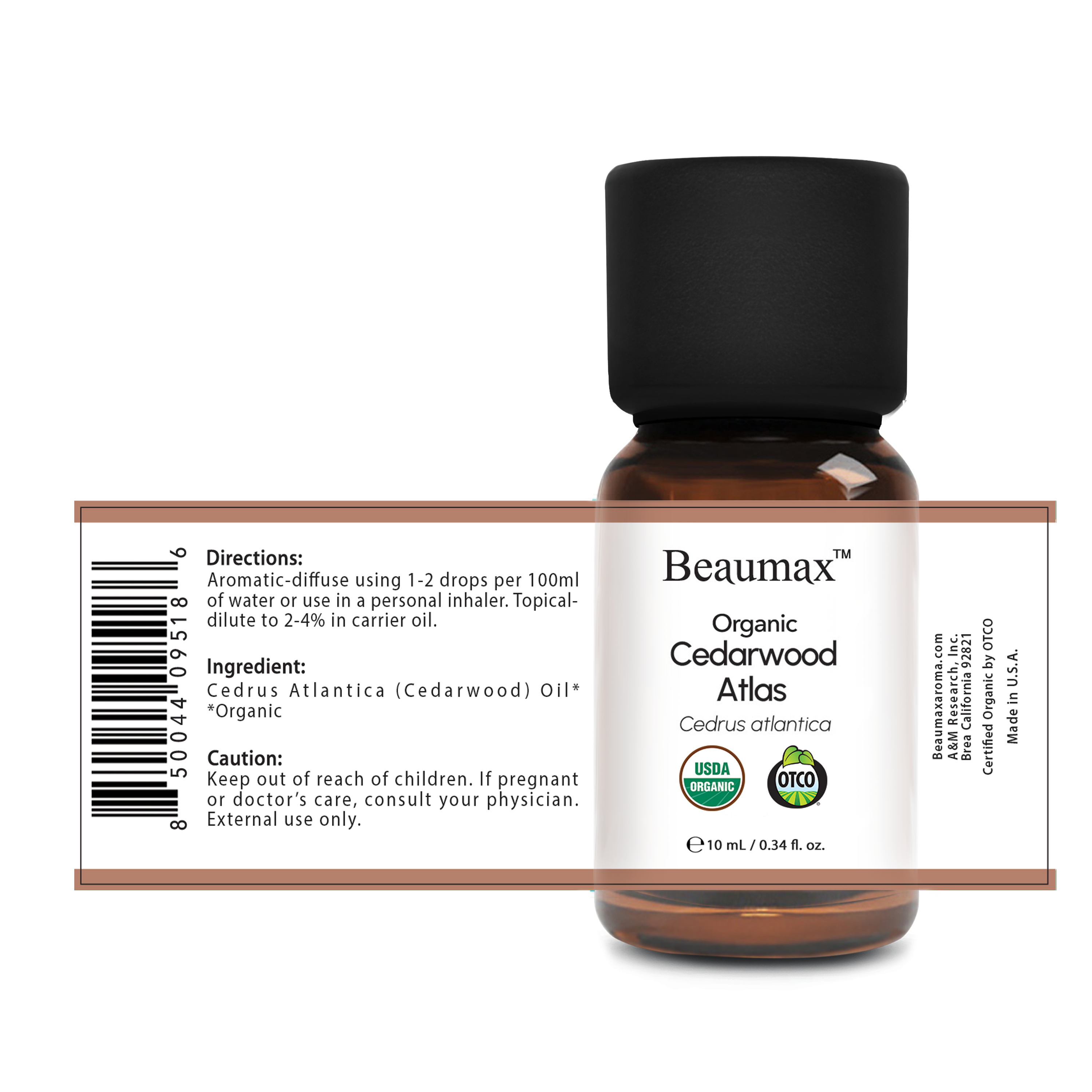 Cedarwood Atlas - Organic Essential Oil (Cedrus Atlantica Wood)