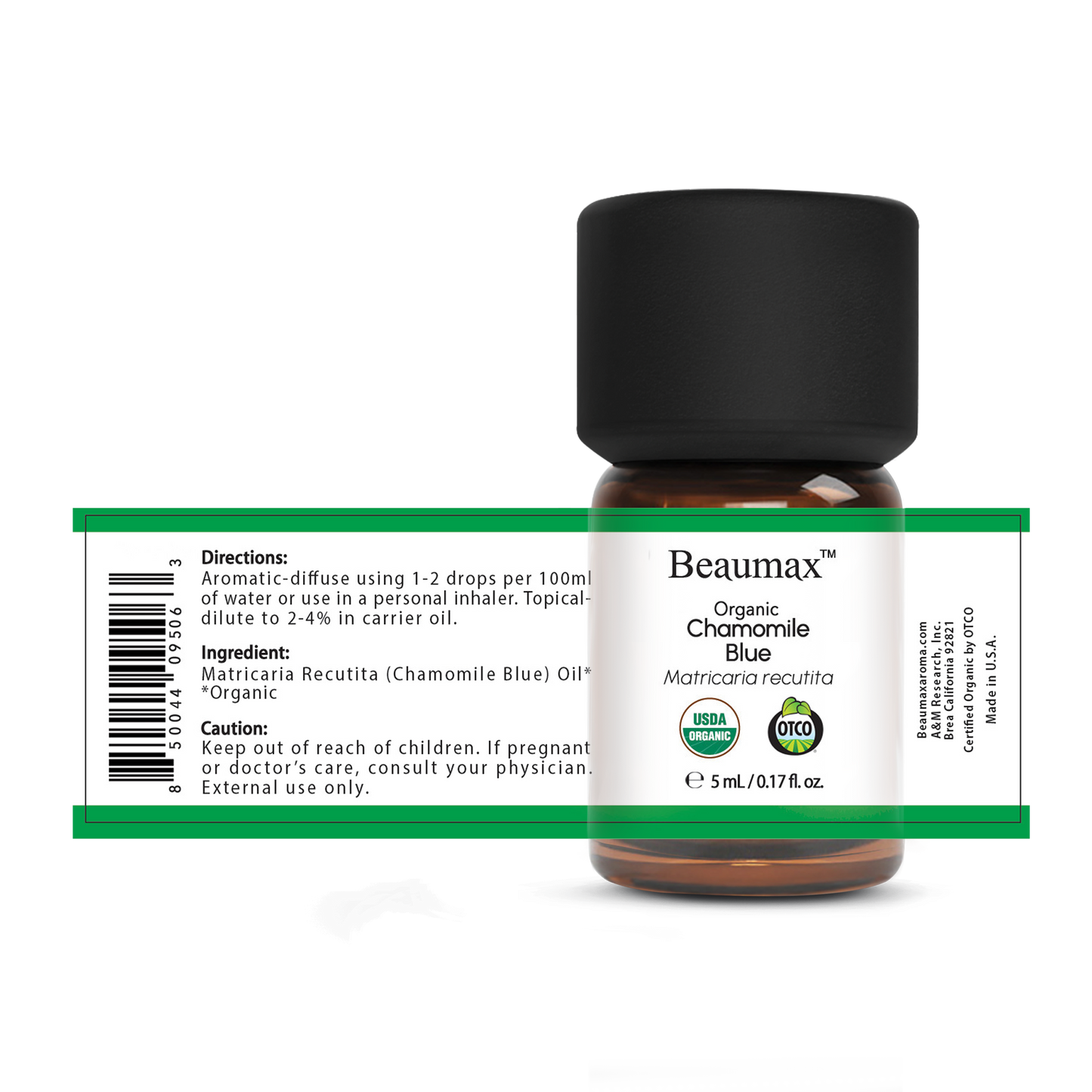 Chamomile Blue Organic Essential Oil (Matricaria Recutita) 5ml