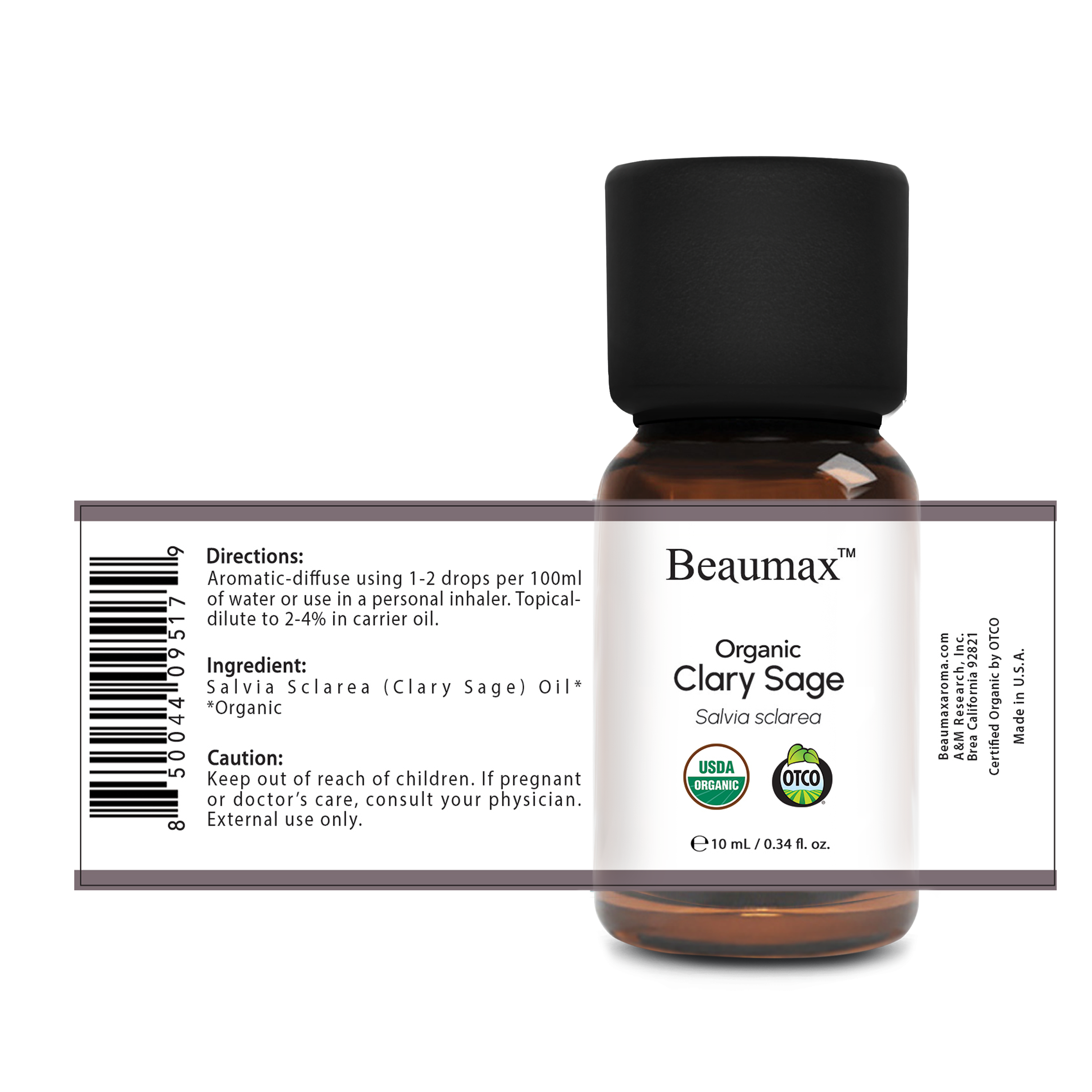 Clary Sage - Organic Essential Oil (Salvia Sclarea)