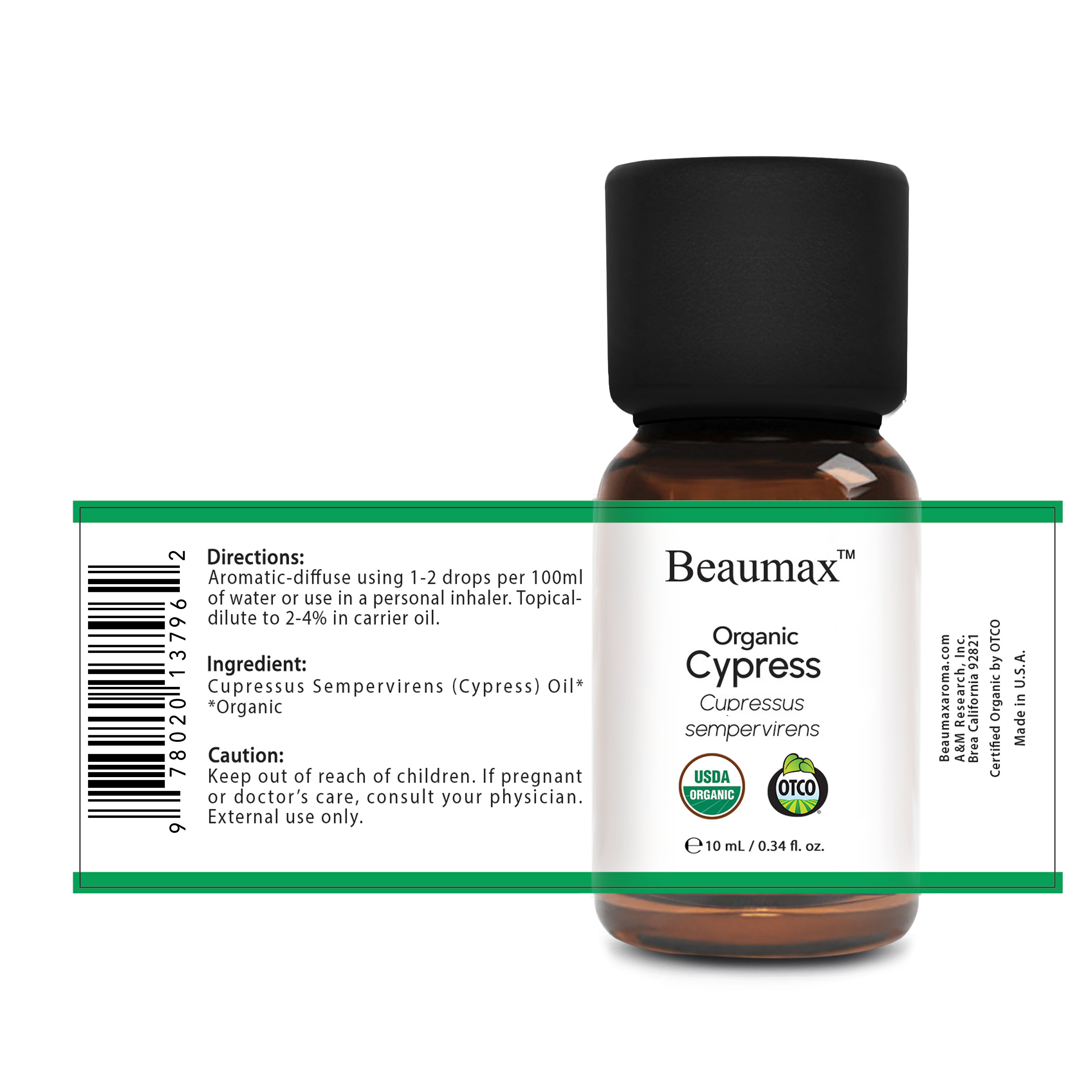 Cypress - Organic Essential Oil (Cupressus Sempervirens)