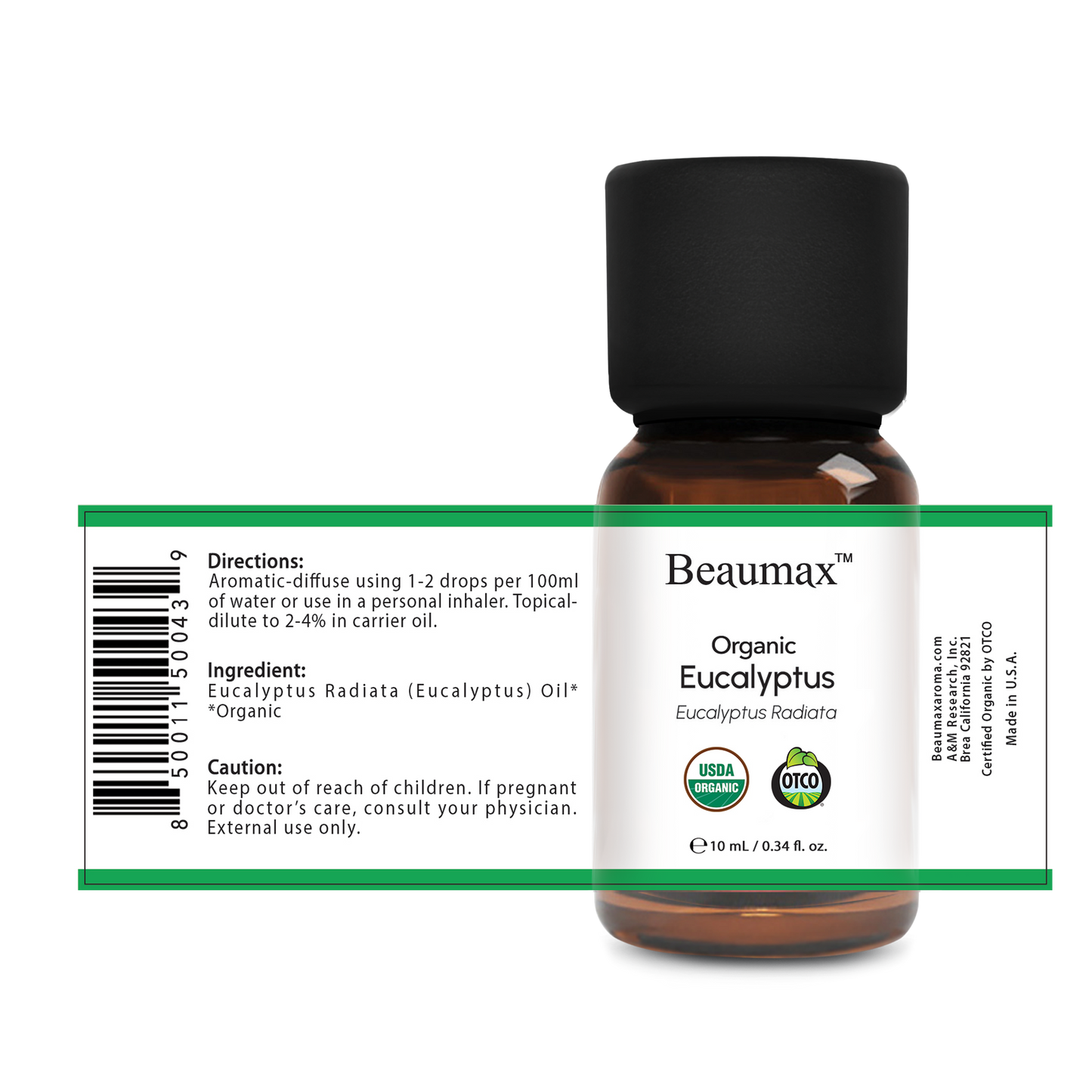 Aceite Esencial de Eucalipto Orgánico (Eucalyptus Radiata) 10ml