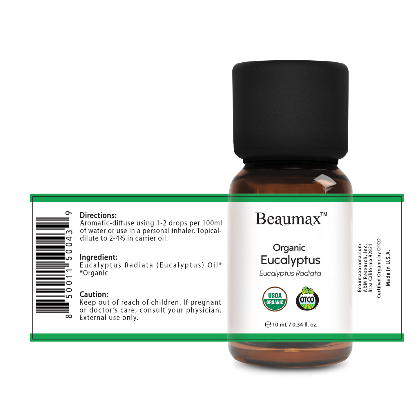 Huile Essentielle Bio d'Eucalyptus (Eucalyptus Radiata) 10 ml