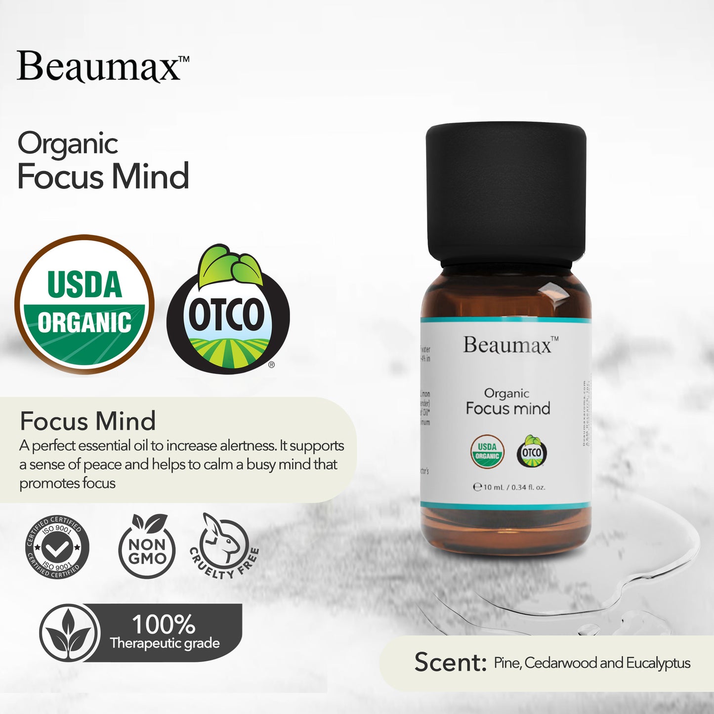 Focus Mind Aceite de Sinergia Orgánica 10ml