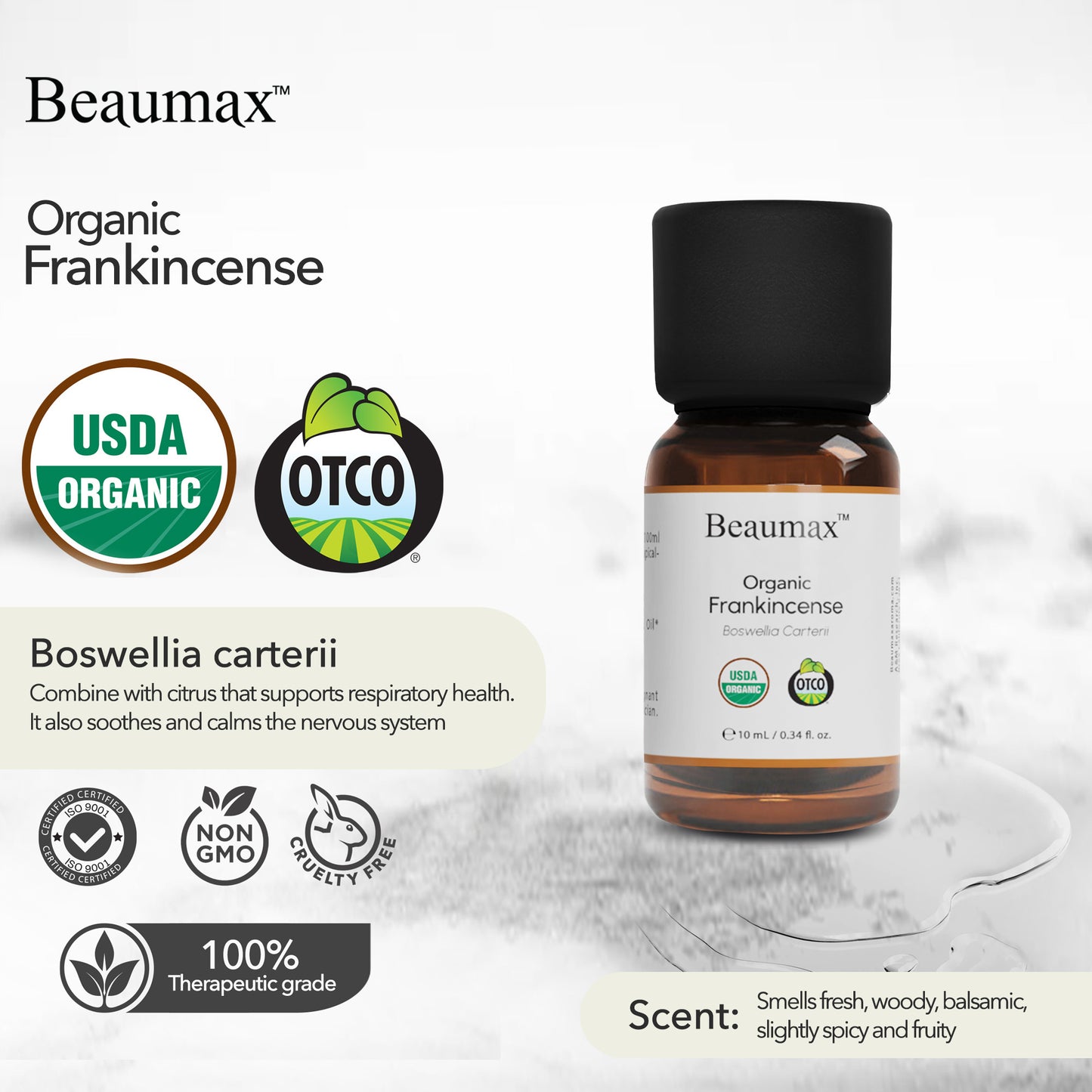 Óleo Essencial Orgânico de Olíbano (Boswellia Serrata) 10ml