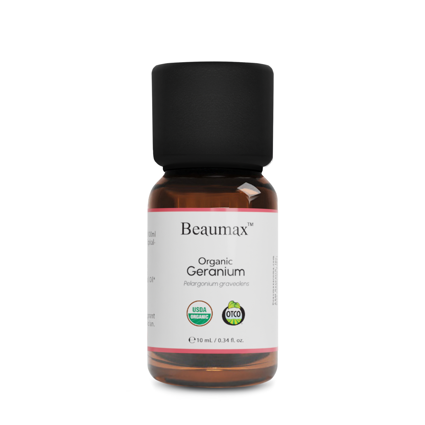 Geranium Organic Essential Oil (Pelargonium Graveolens) 10ml
