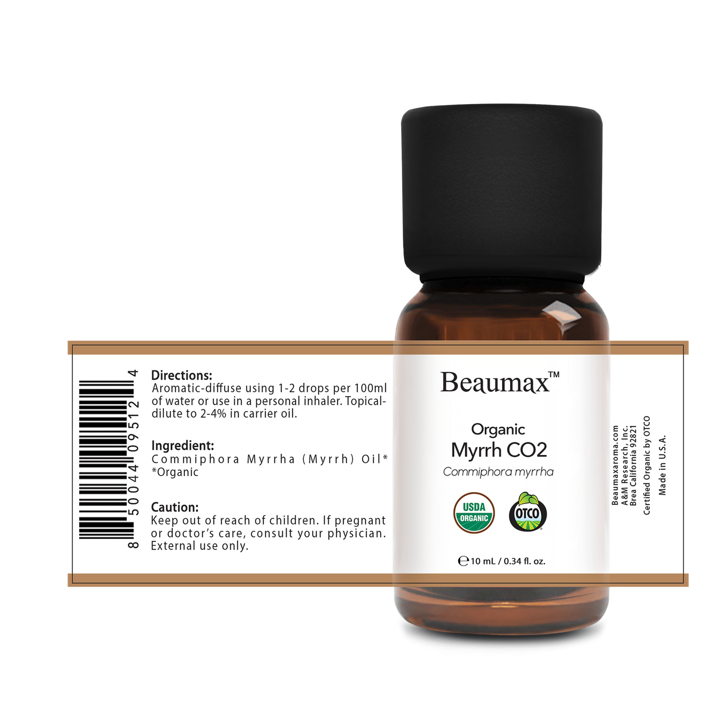 Myrrh CO2 Organic Essential Oil (Commiphora Myrrha) 10ml