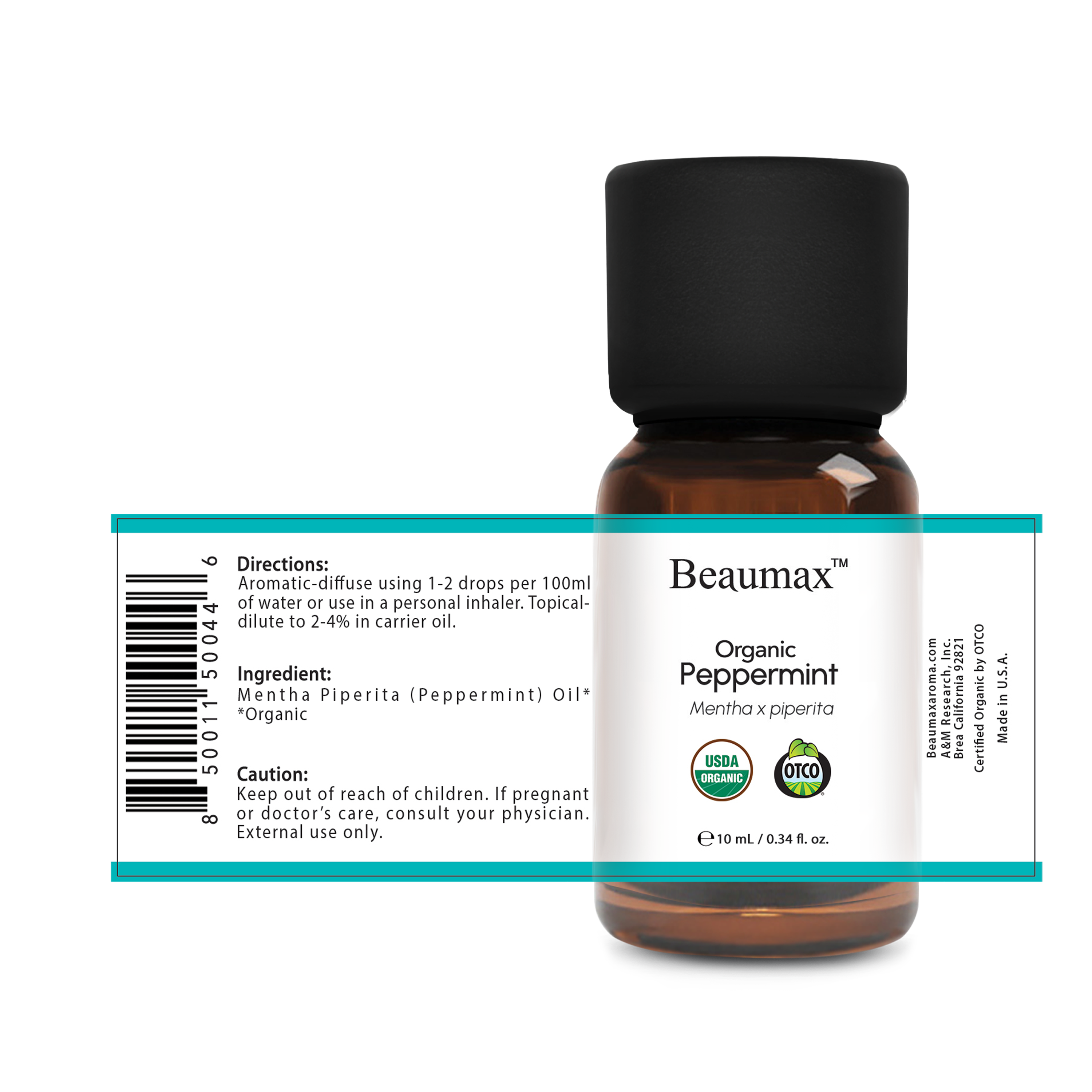 Peppermint - Organic Essential Oil (Mentha Piperita)