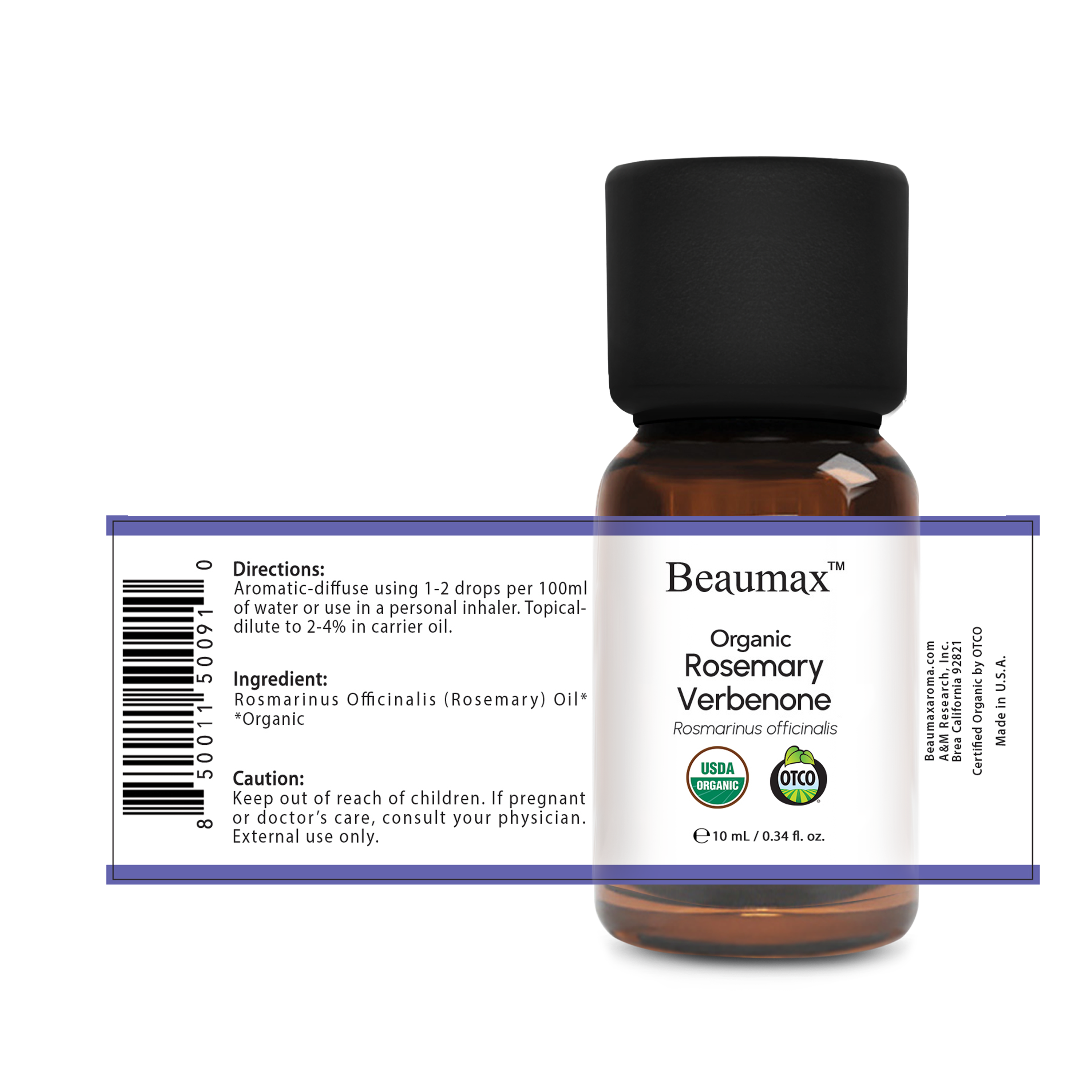 Rosemary Verbenone - Organic Essential Oil (Rosmarinus Officinalis)
