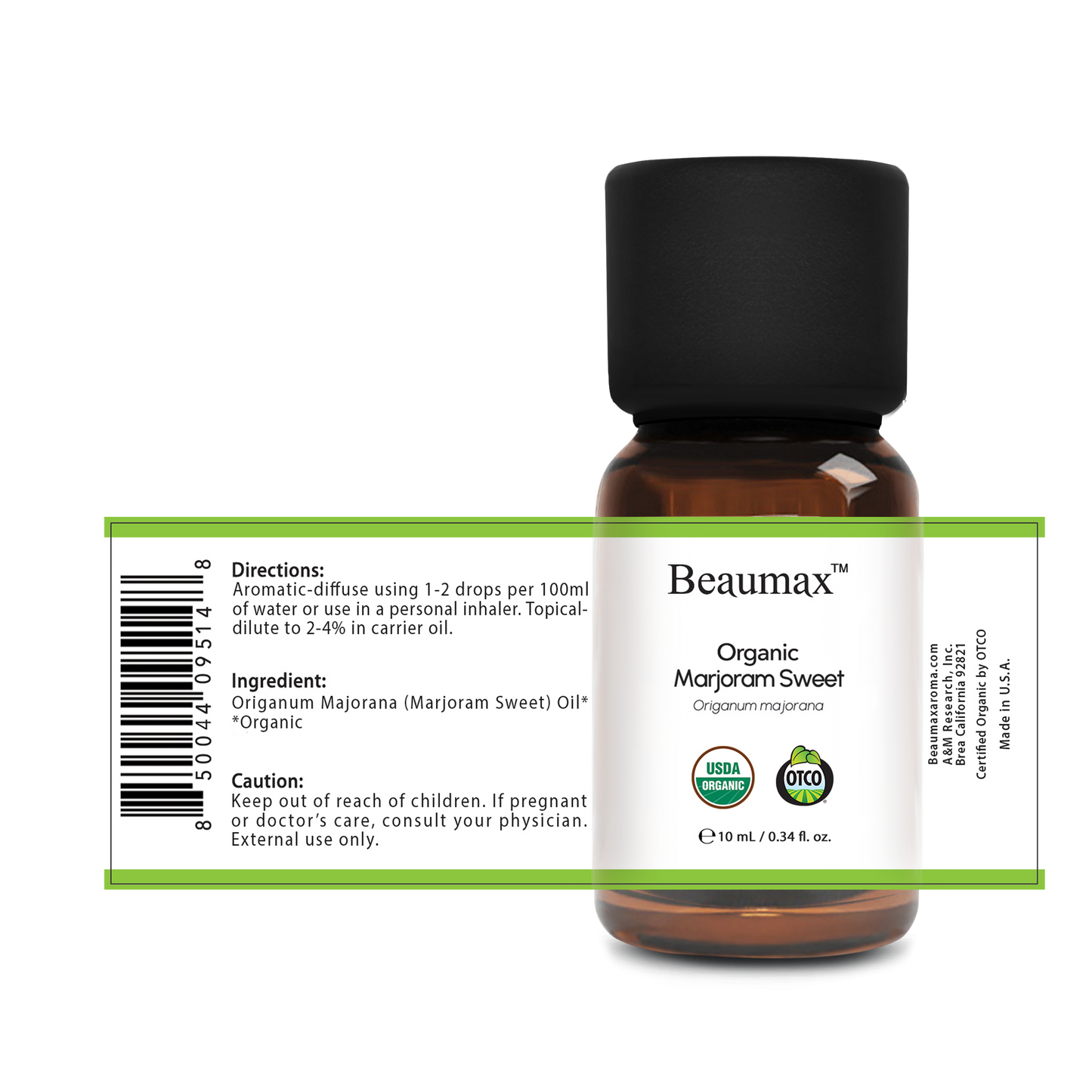 Aceite Esencial de Mejorana Dulce Orgánico (Origanum Majorana) 10ml