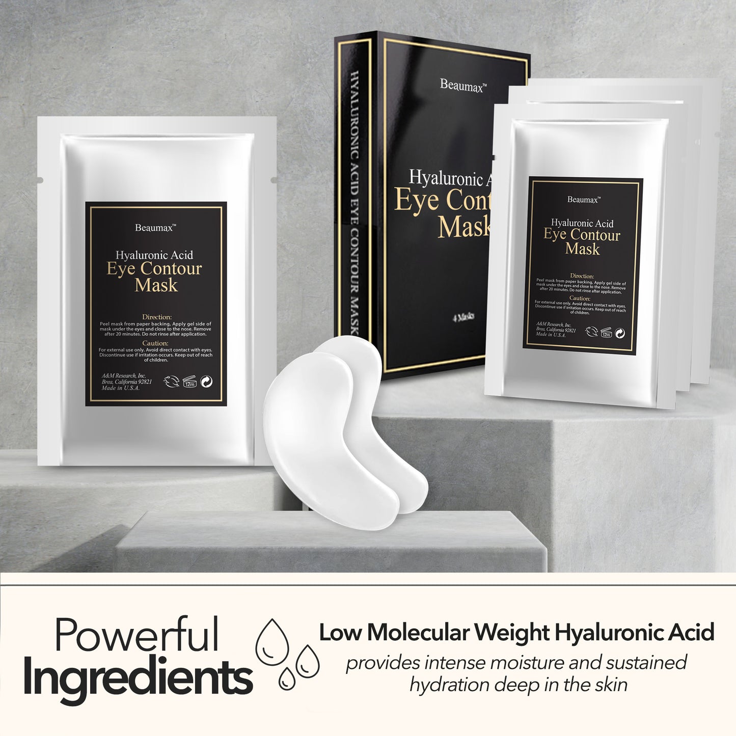 Hyaluronic Acid Eye Contour Mask 4 Sheets