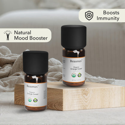 Orange Sweet Organic Essential Oil (Citrus Sinensis) 10ml