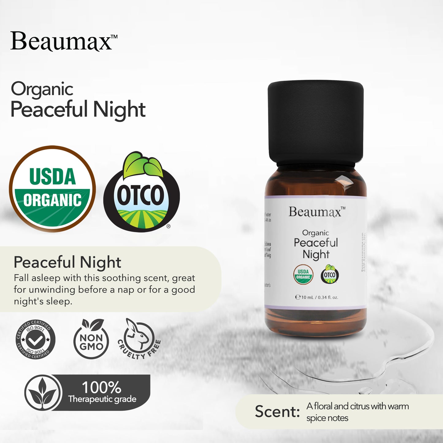 Peaceful Night Organic Synergy Oil 10ml
